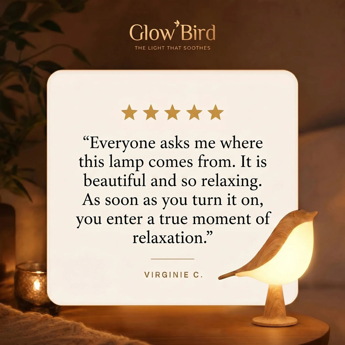 Aviora bird lamp as a gift idea