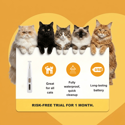 Great for all cats, waterproof, long battery