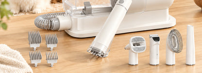 What is in the box — clippers, guide combs, brushes and attachments