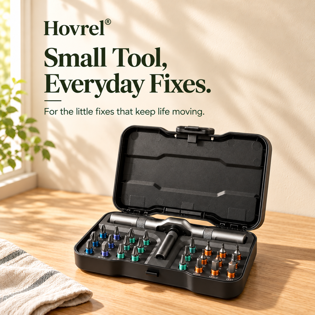 MultiTool Set — High-Torque T-Handle Ratchet Screwdriver Kit