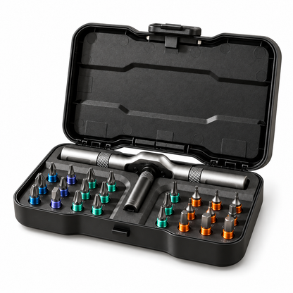 MultiTool Set — High-Torque T-Handle Ratchet Screwdriver Kit