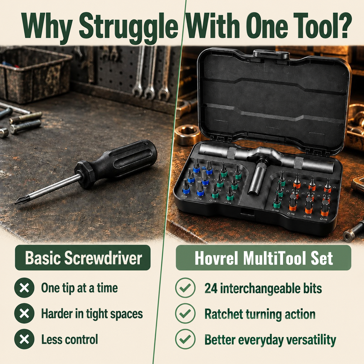 Hovrel multitool set vs others comparison