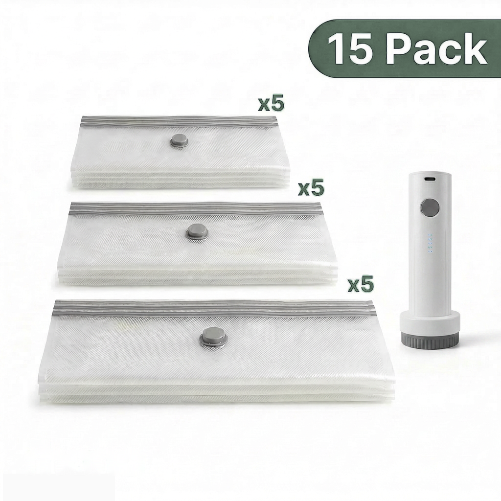 15-piece set flat lay