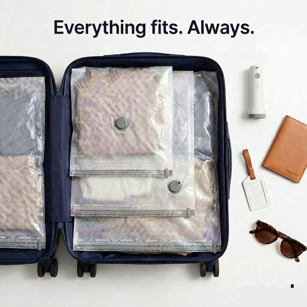 Everything fits always in the suitcase