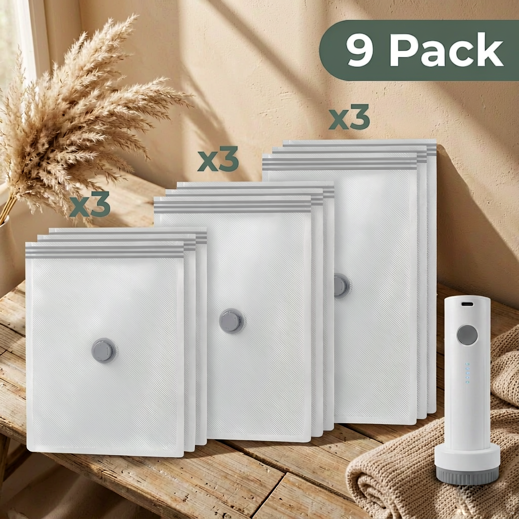 VacPack Pro 9-piece set lifestyle on wooden table