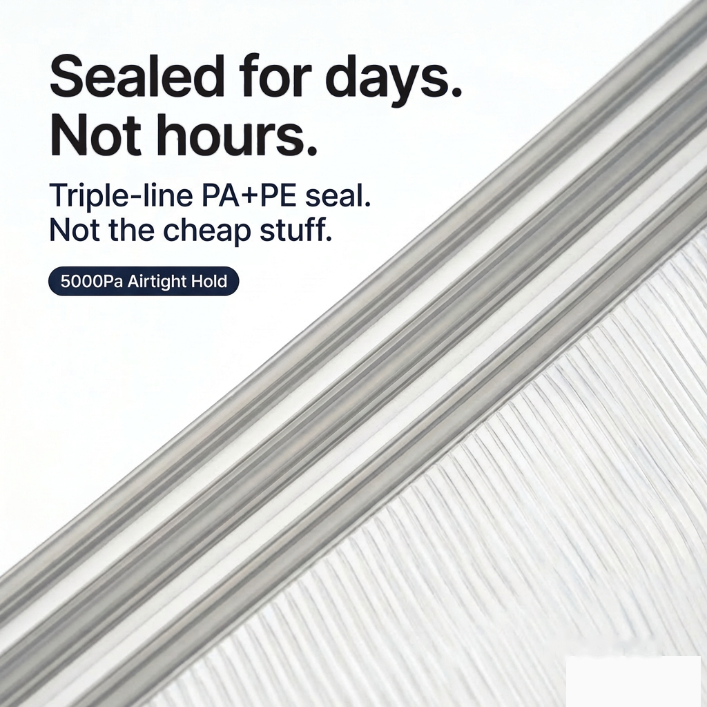 Triple-line PA+PE airtight seal